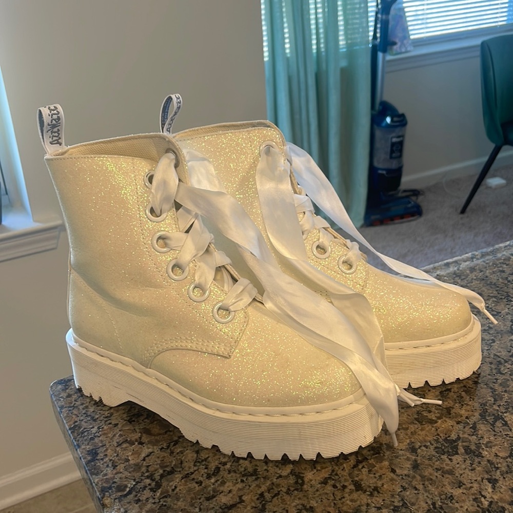 Molly fine glitter doc martens